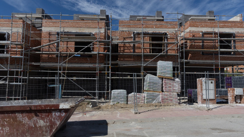 Vista general de las obras de vivienda nueva, a 6 de septiembre de 2024, en Madrid (España). Vista general de las obras de vivienda nueva, a 6 de septiembre de 2024, en Madrid (España).